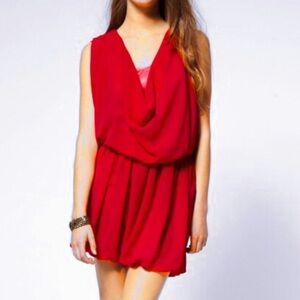 Mustard Seed Orange Short Romper Sz M Women